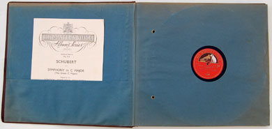 Schubert record sleeve